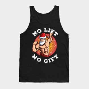 No Lift No Gift Santa Claus Gym Christmas Xmas Tank Top